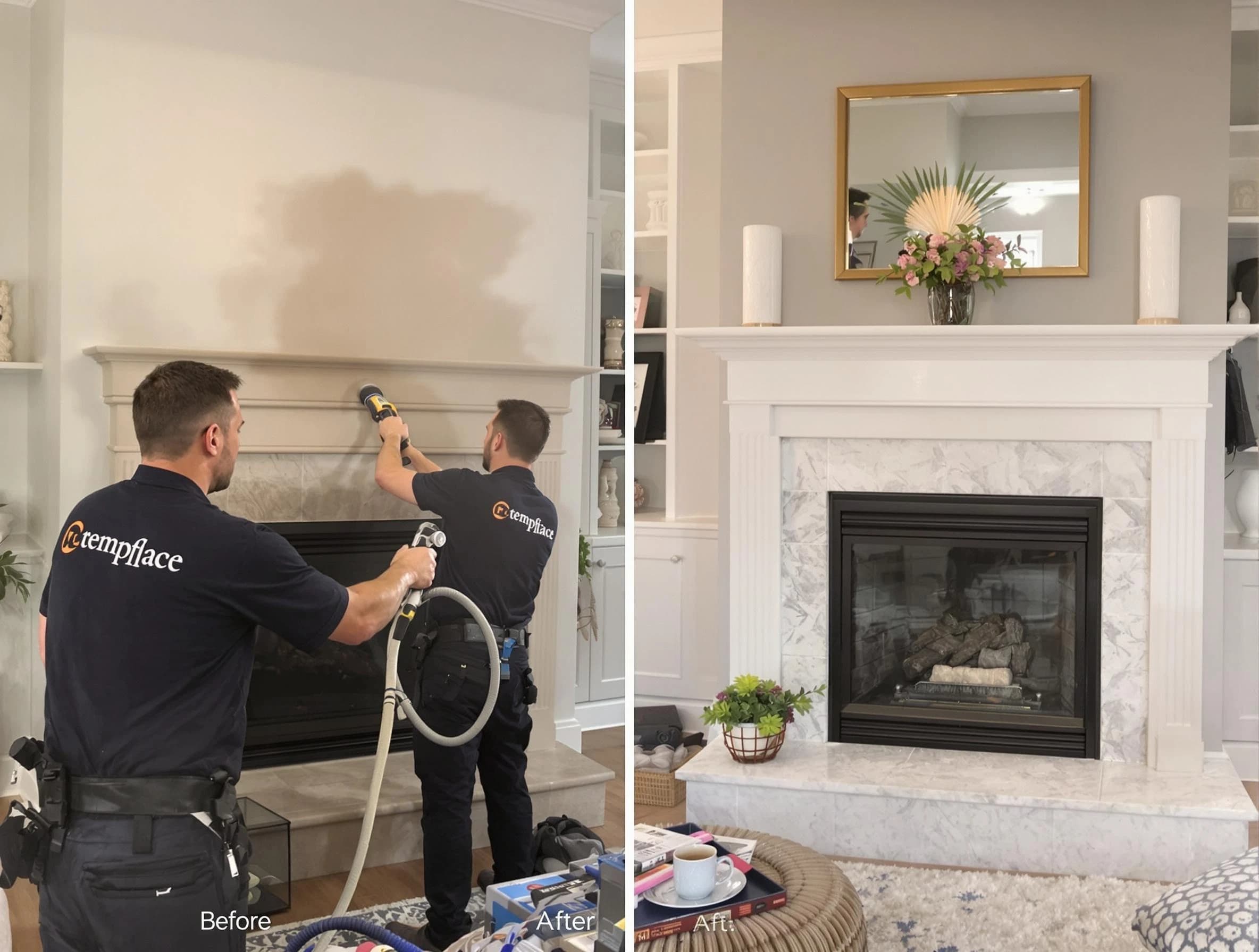 Professional soot removal by Montville Chimney Sweep team in Montville, NJ