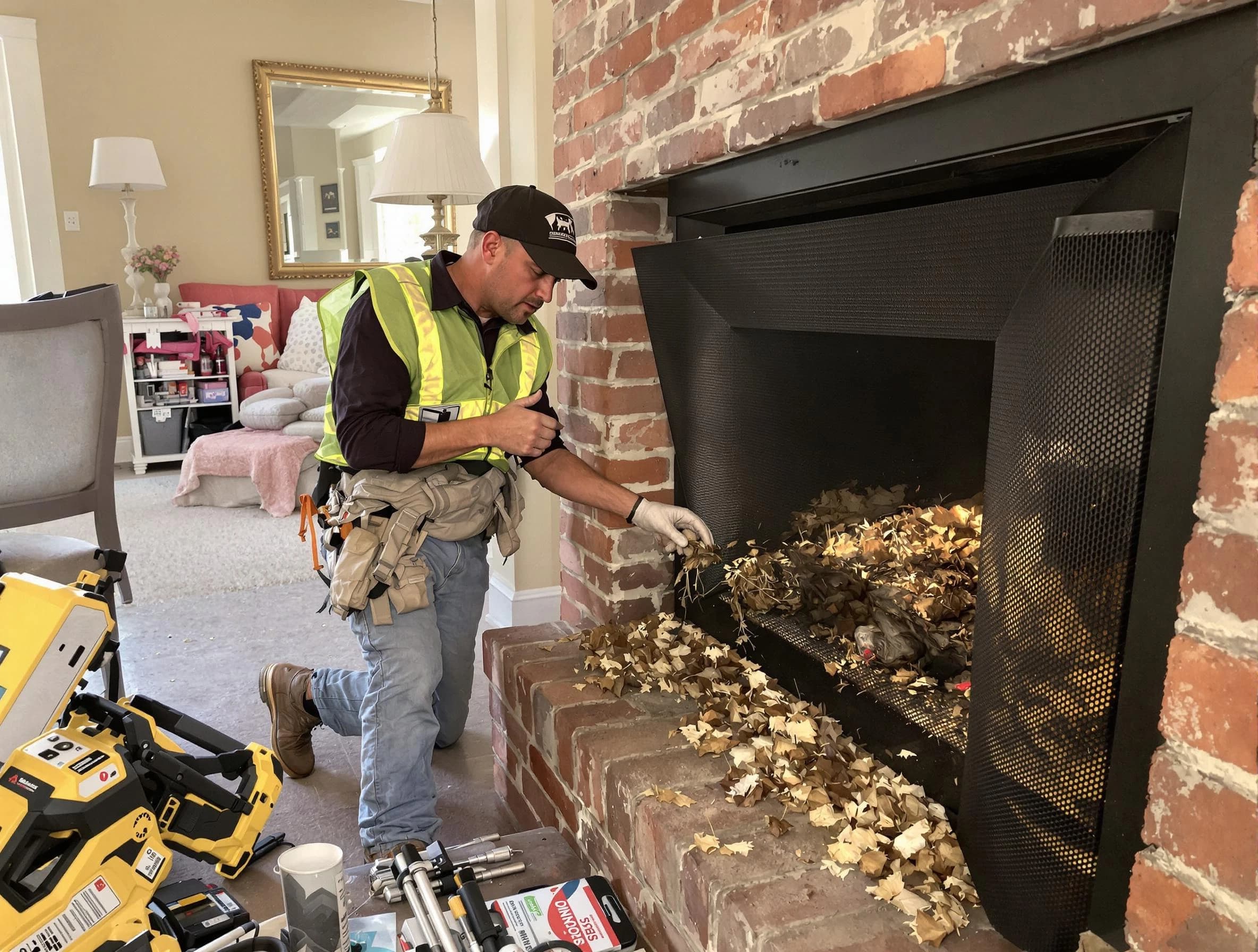 Safe screening installation by Montville Chimney Sweep in Montville, NJ