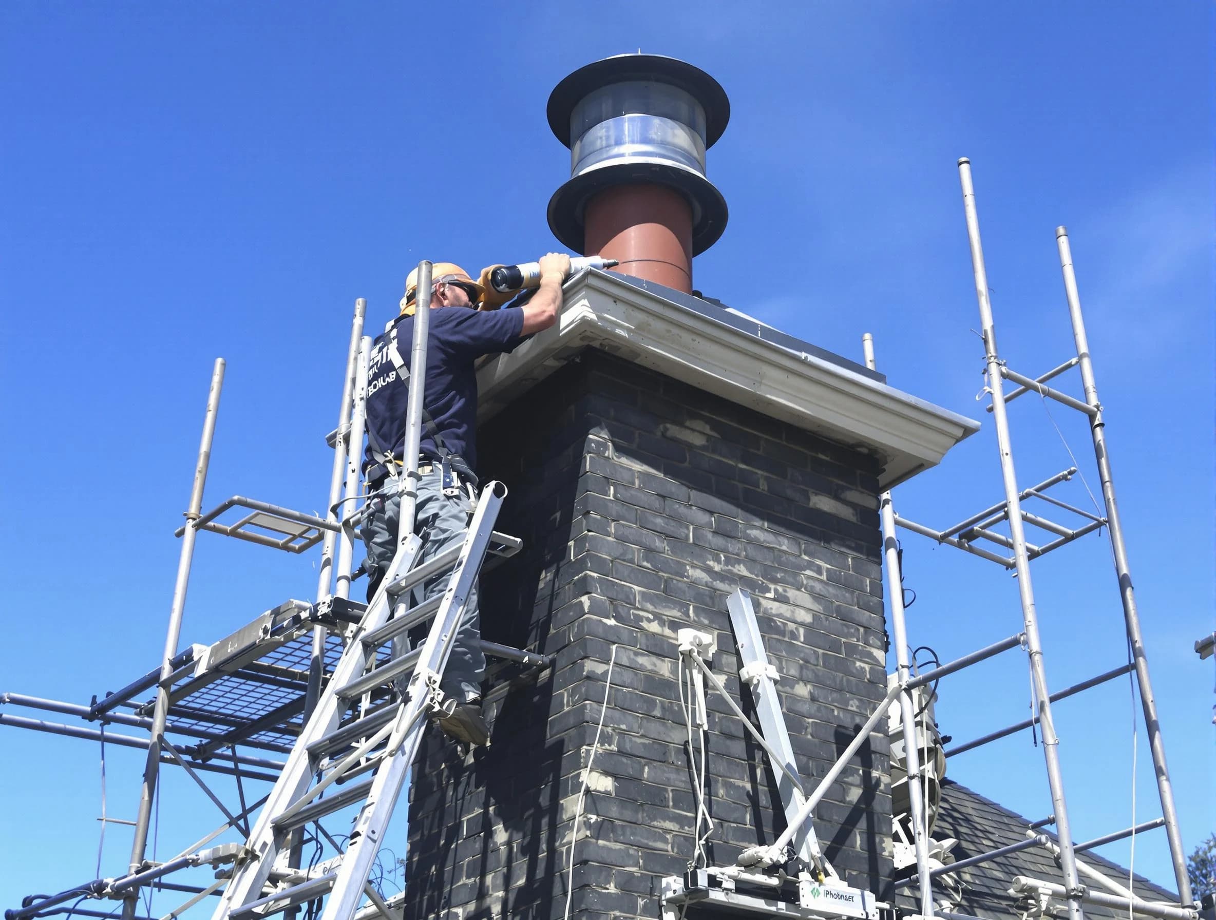 Sturdy chimney crown finished by Montville Chimney Sweep in Montville, NJ