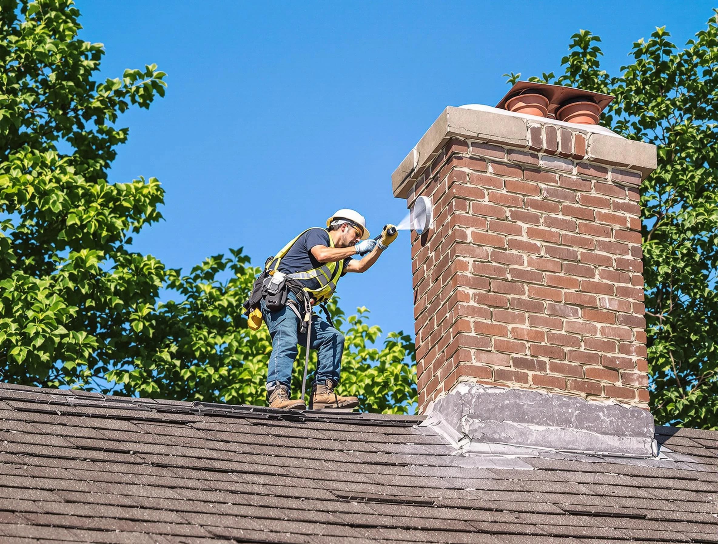 Montville Chimney Sweep performing an inspection with advanced tools in Montville, NJ