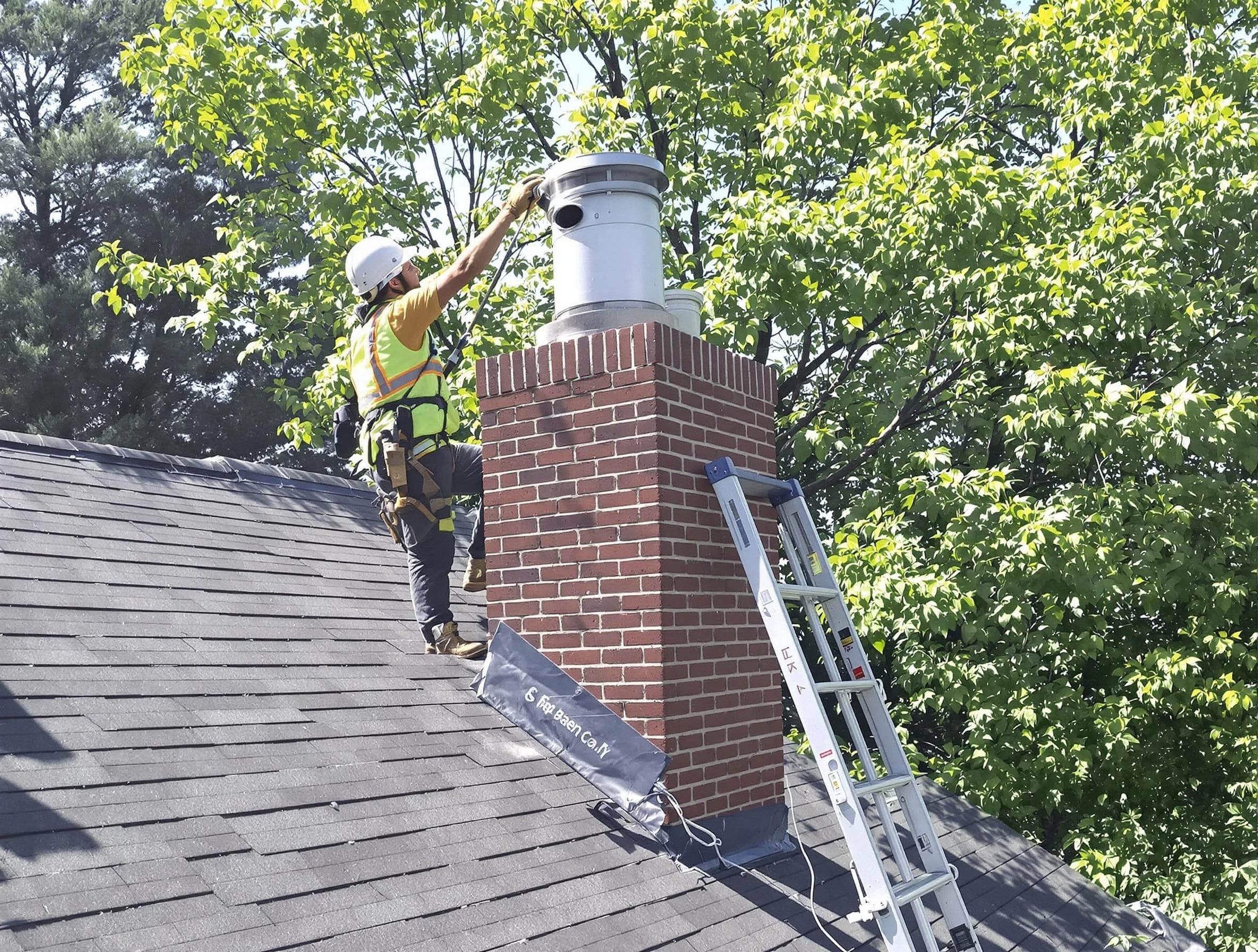 Chimney liner inspection by Montville Chimney Sweep in Montville, NJ