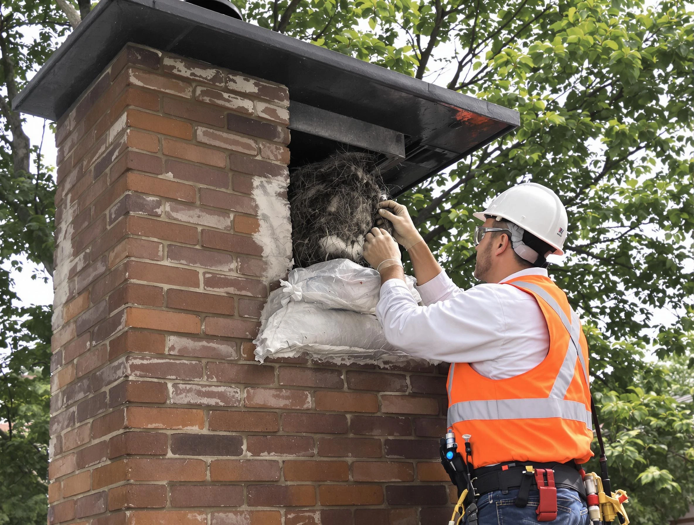 Humane removal of debris and animals by Montville Chimney Sweep in Montville, NJ