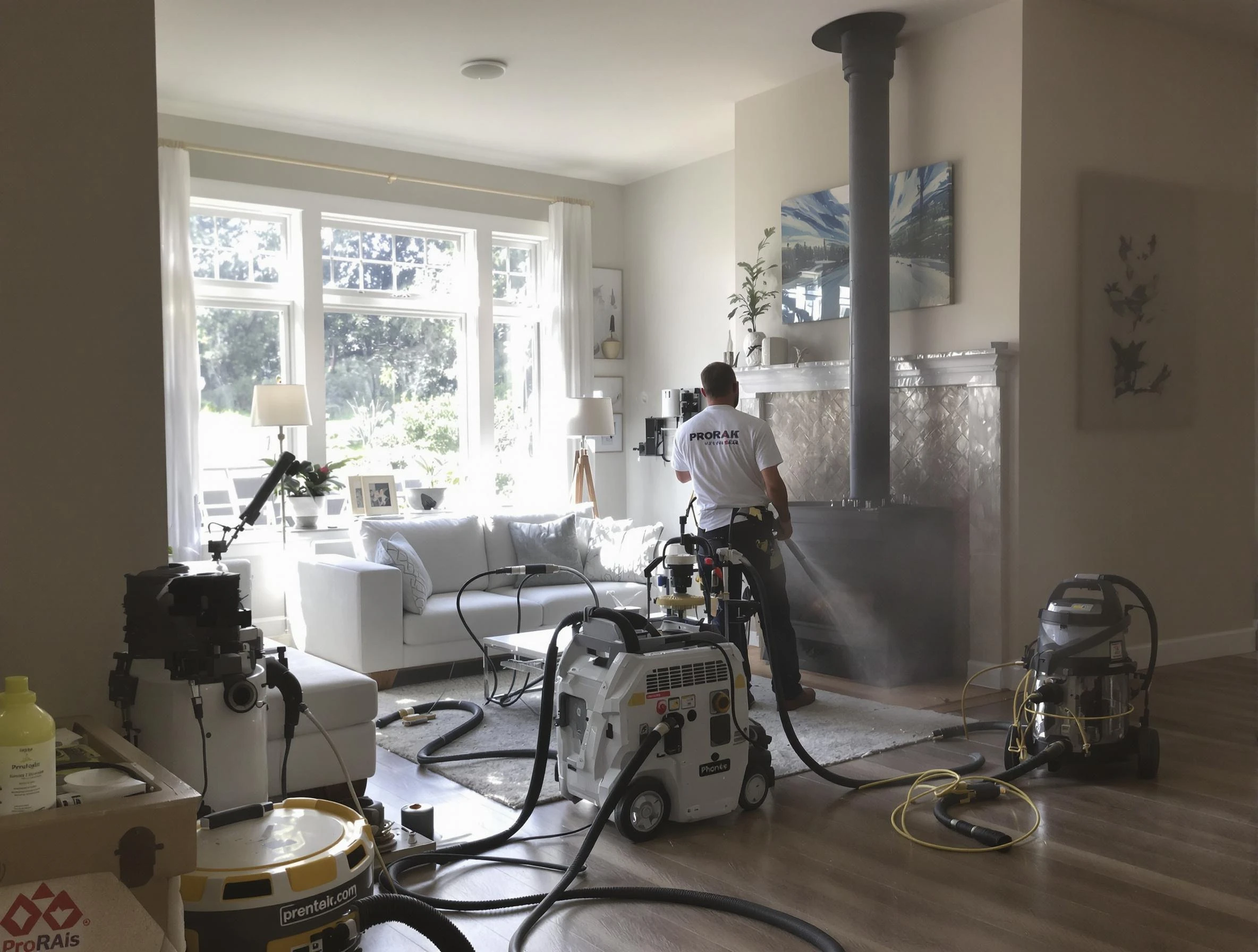 Soot removal service by Montville Chimney Sweep for a fireplace in Montville, NJ